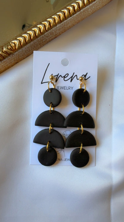 Black Boho Earrings