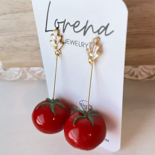 Tomato Earrings