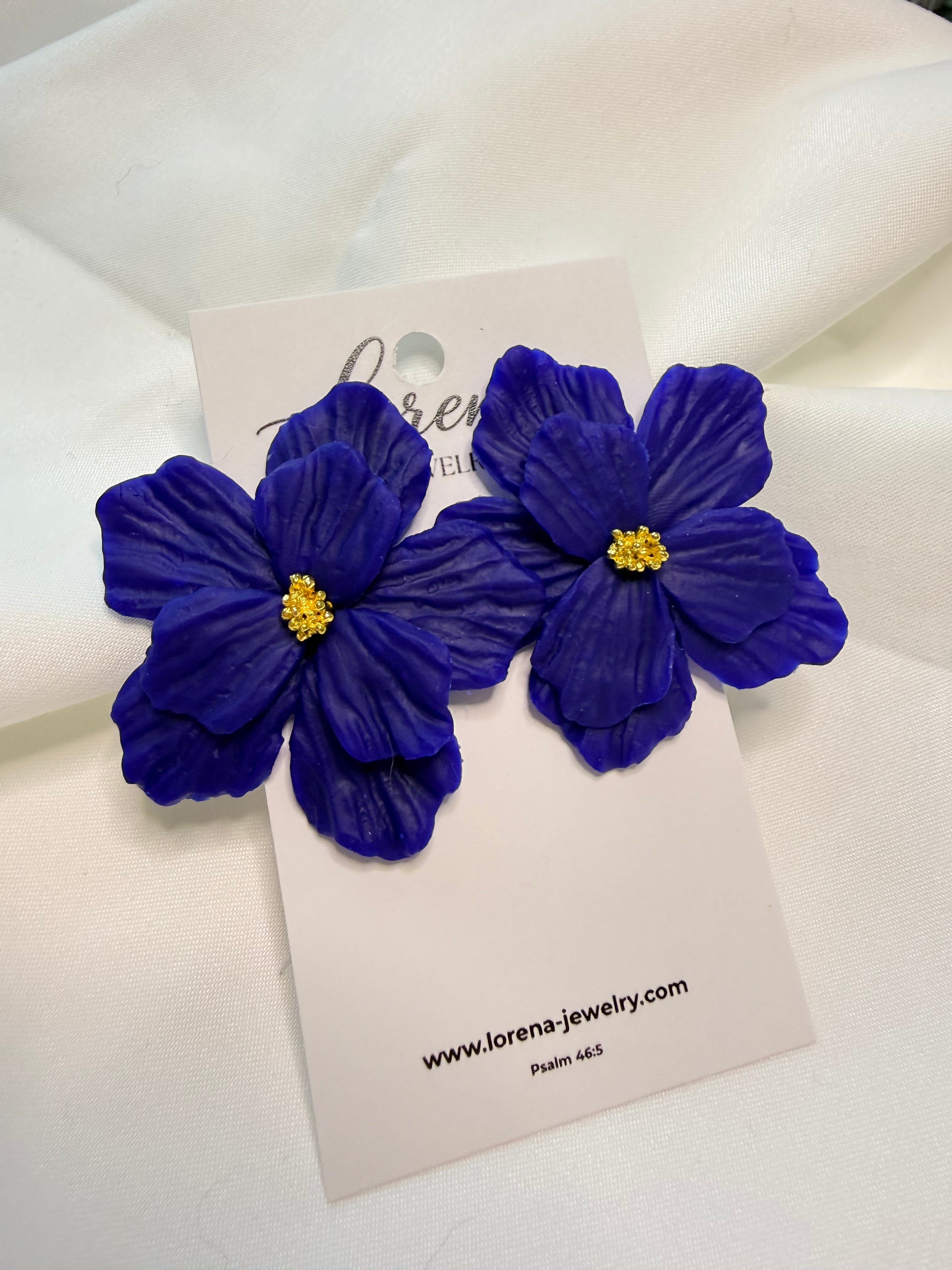 Statement Large Floral Earrings