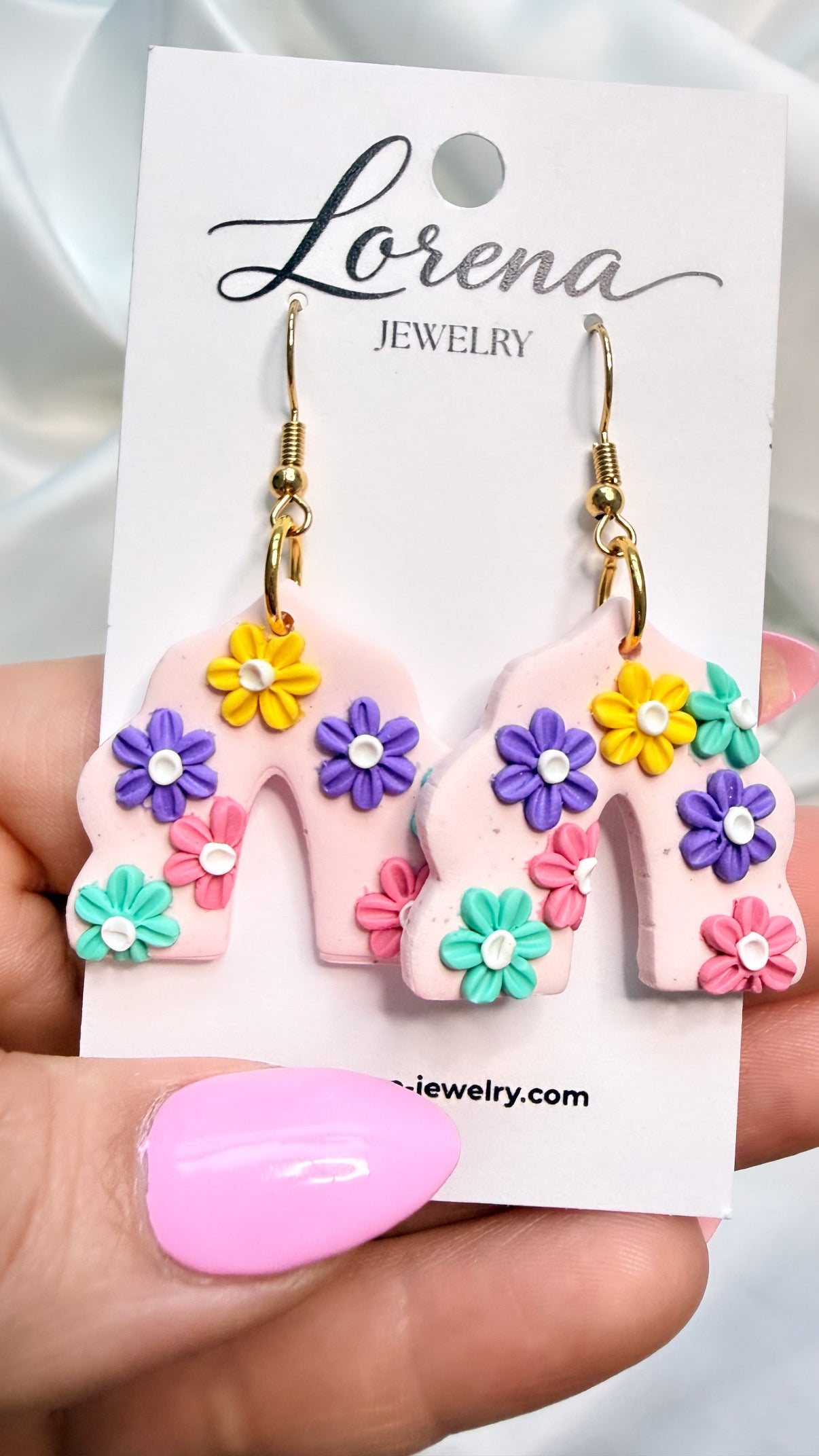 Multicolor Floral Earrings