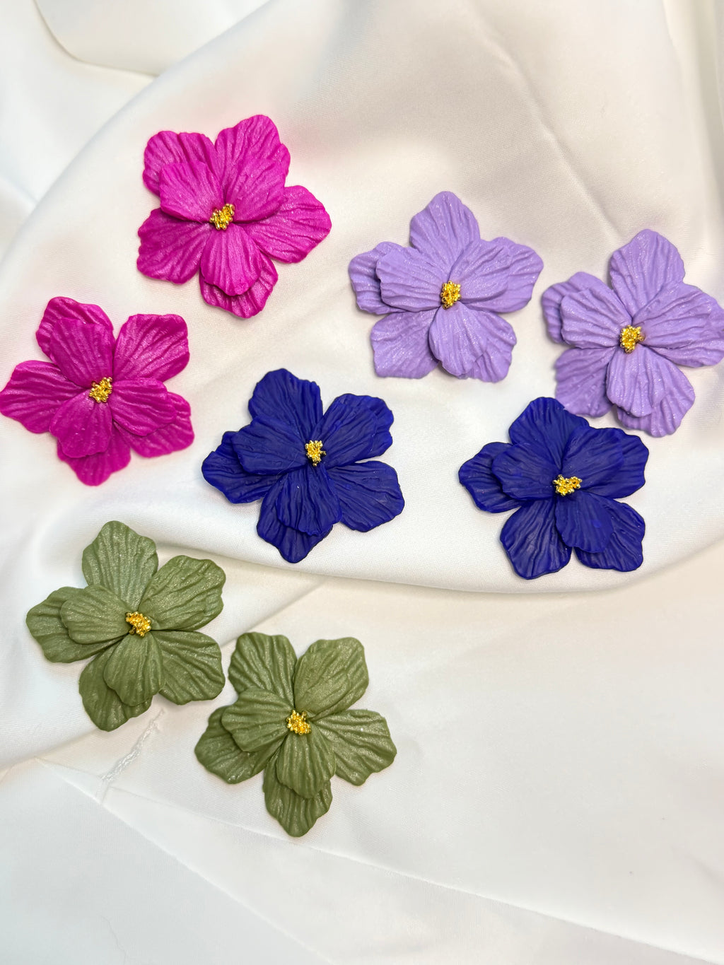 Statement Large Floral Earrings