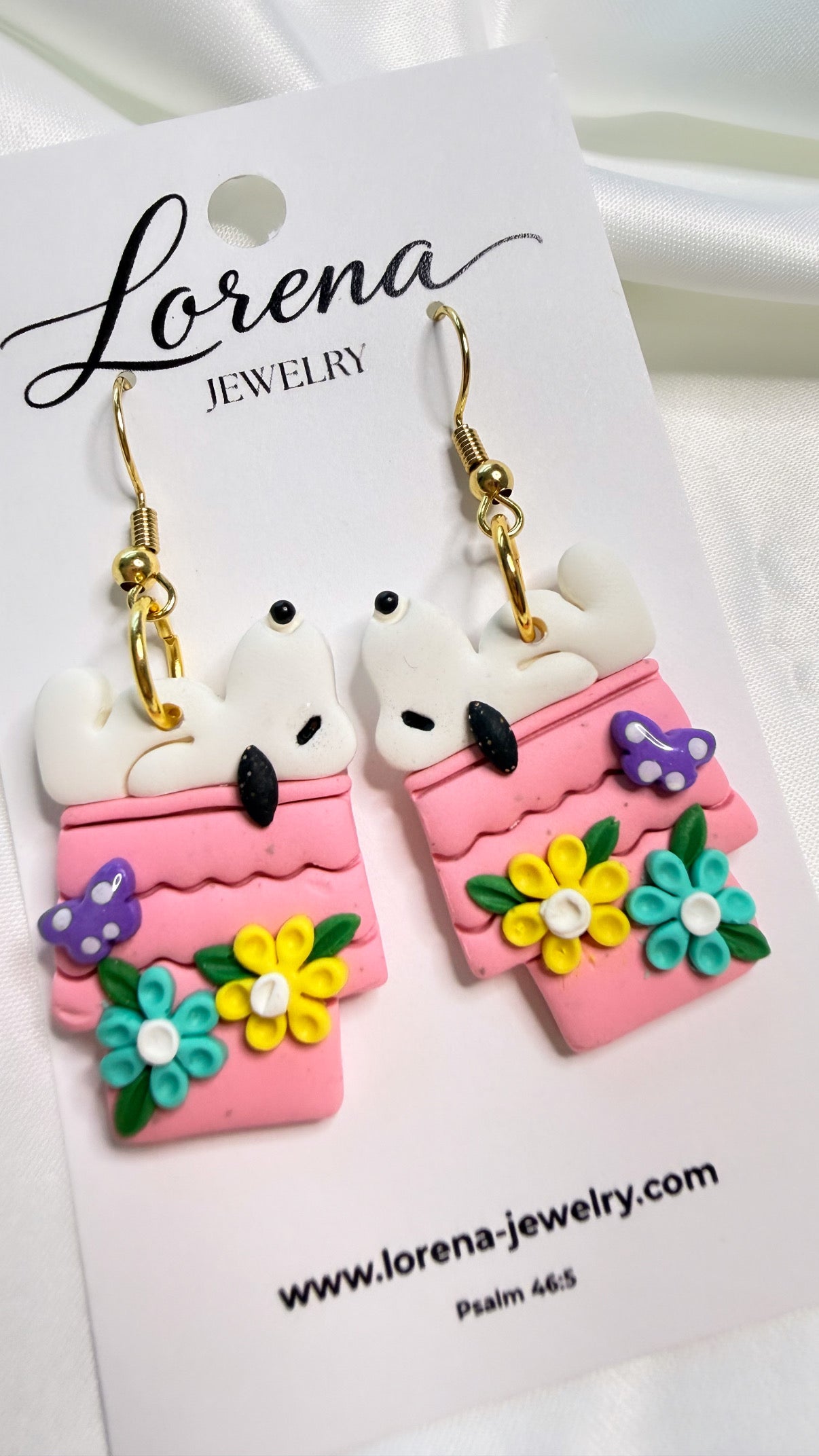 Snoopy Spring Floral Earrings