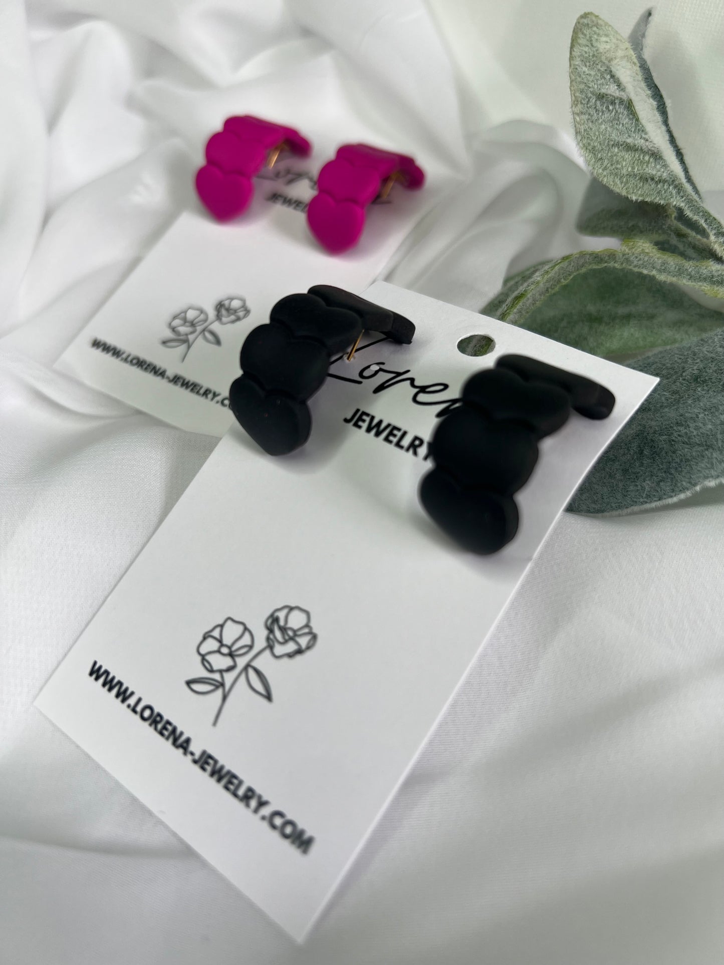 Heart Huggie Earrings