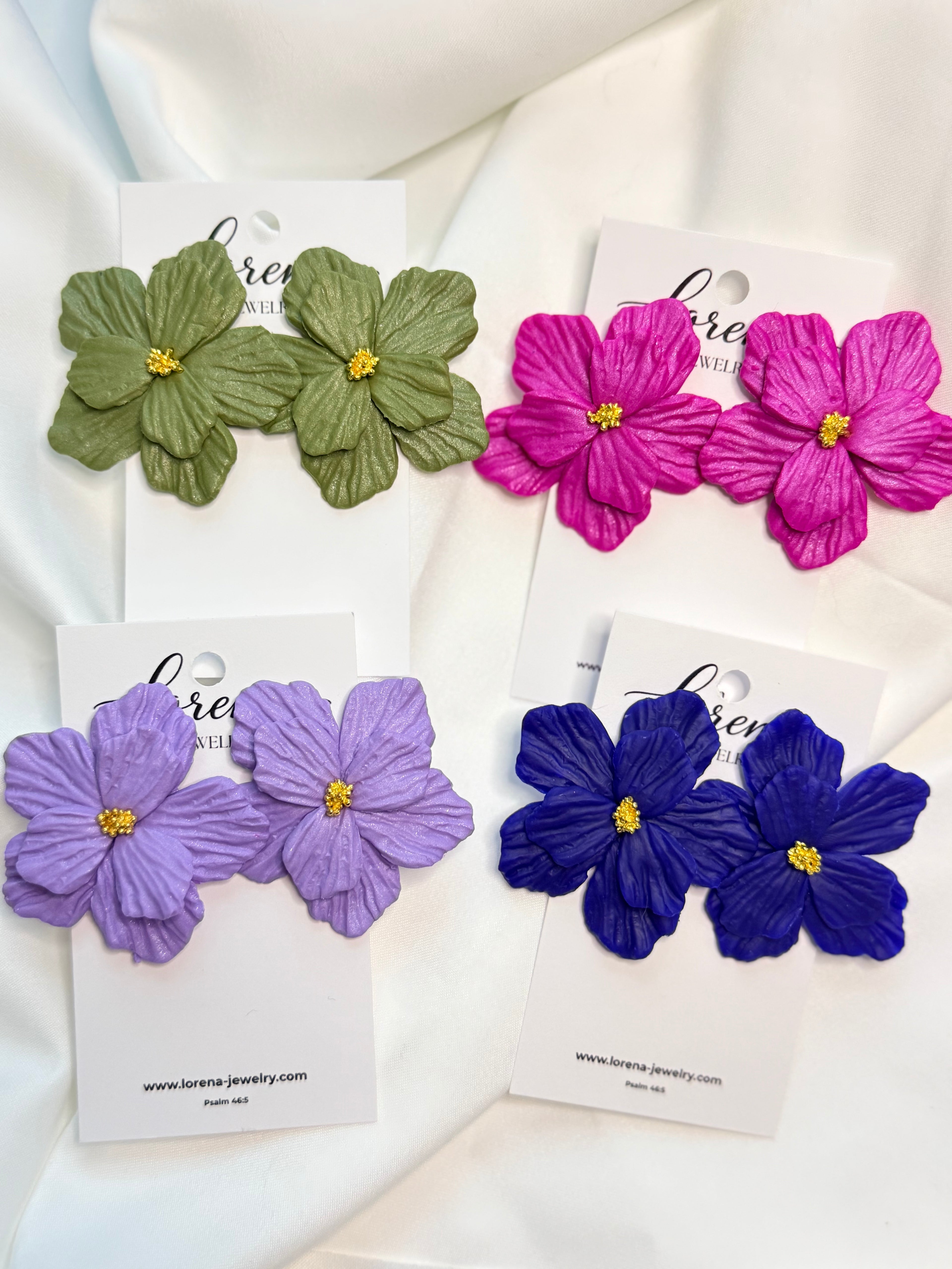 Statement Large Floral Earrings