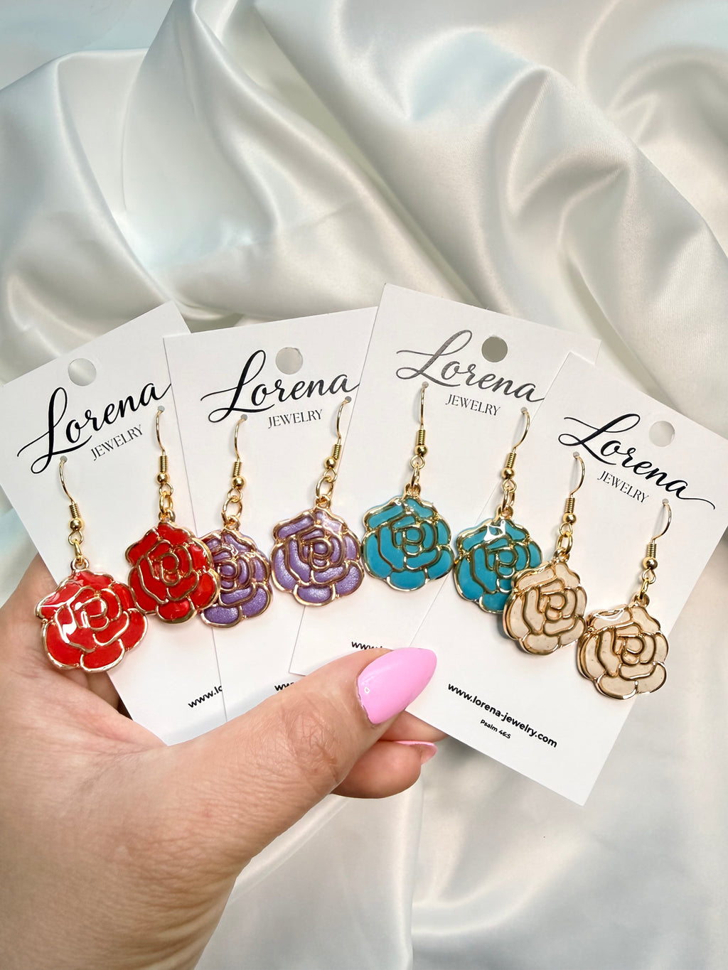 Rose Dangle Earrings