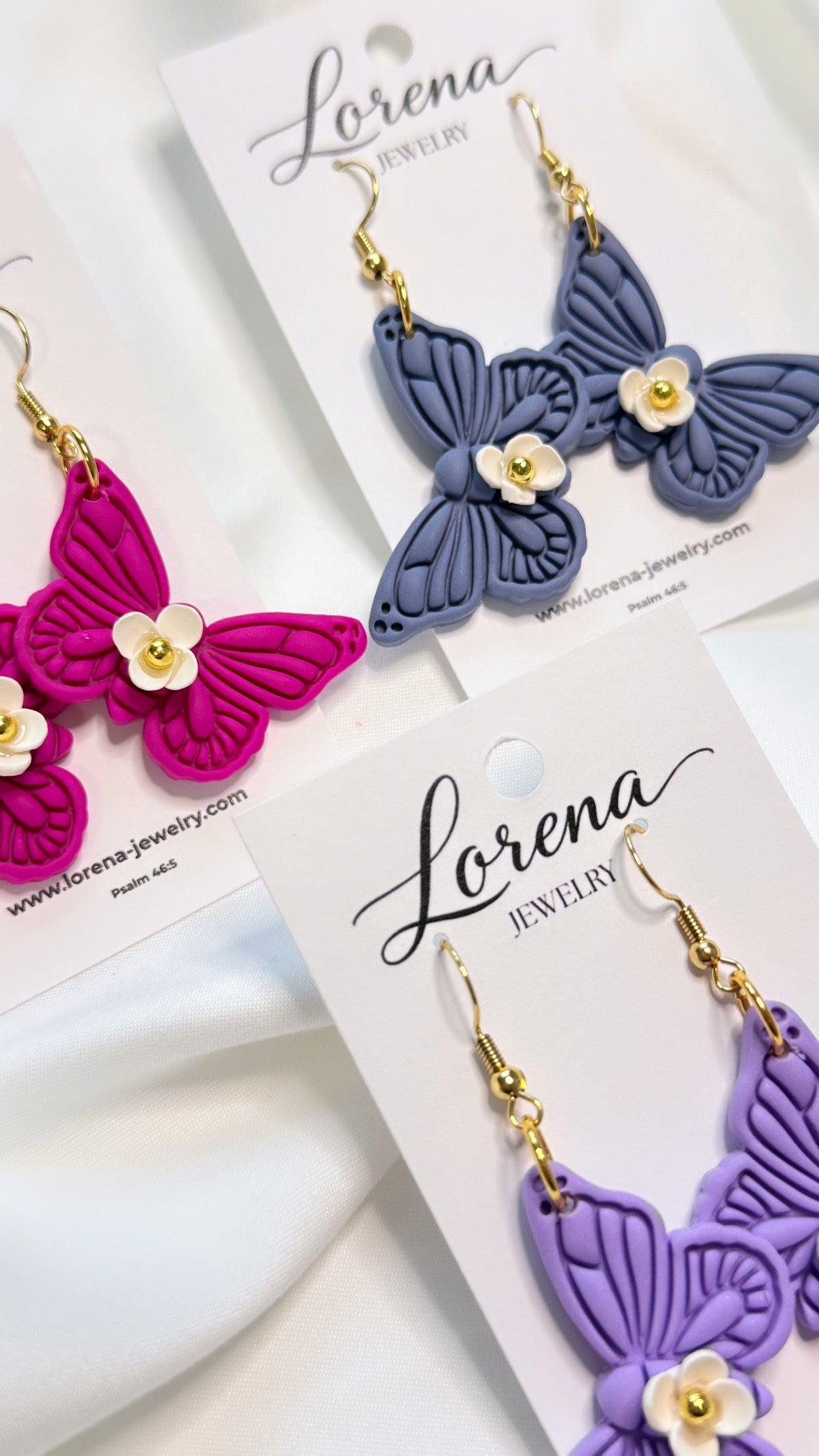 Floral Butterfly Earrings