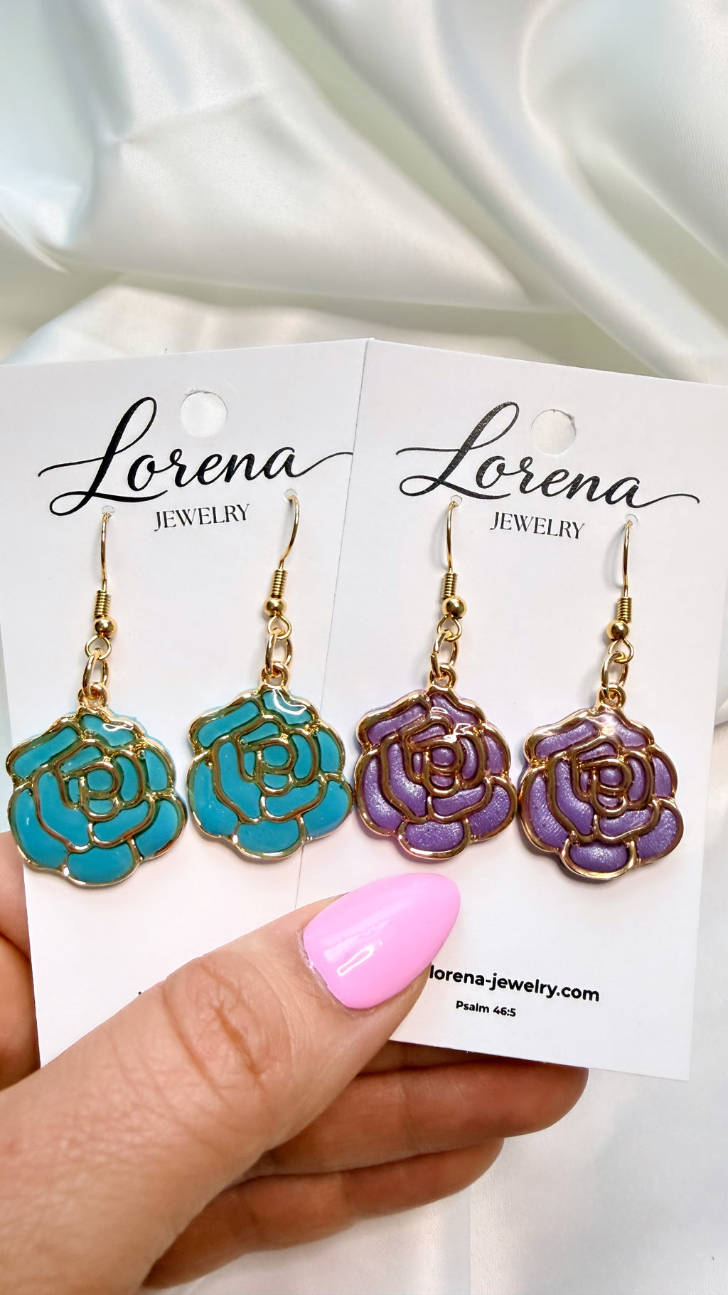 Rose Dangle Earrings