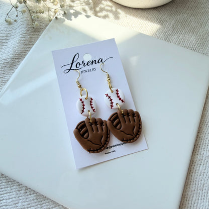 Baseball and Glove Earrings