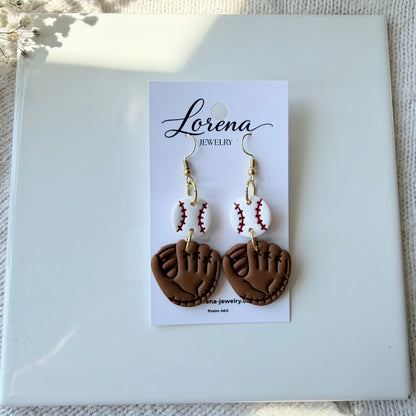 Baseball and Glove Earrings