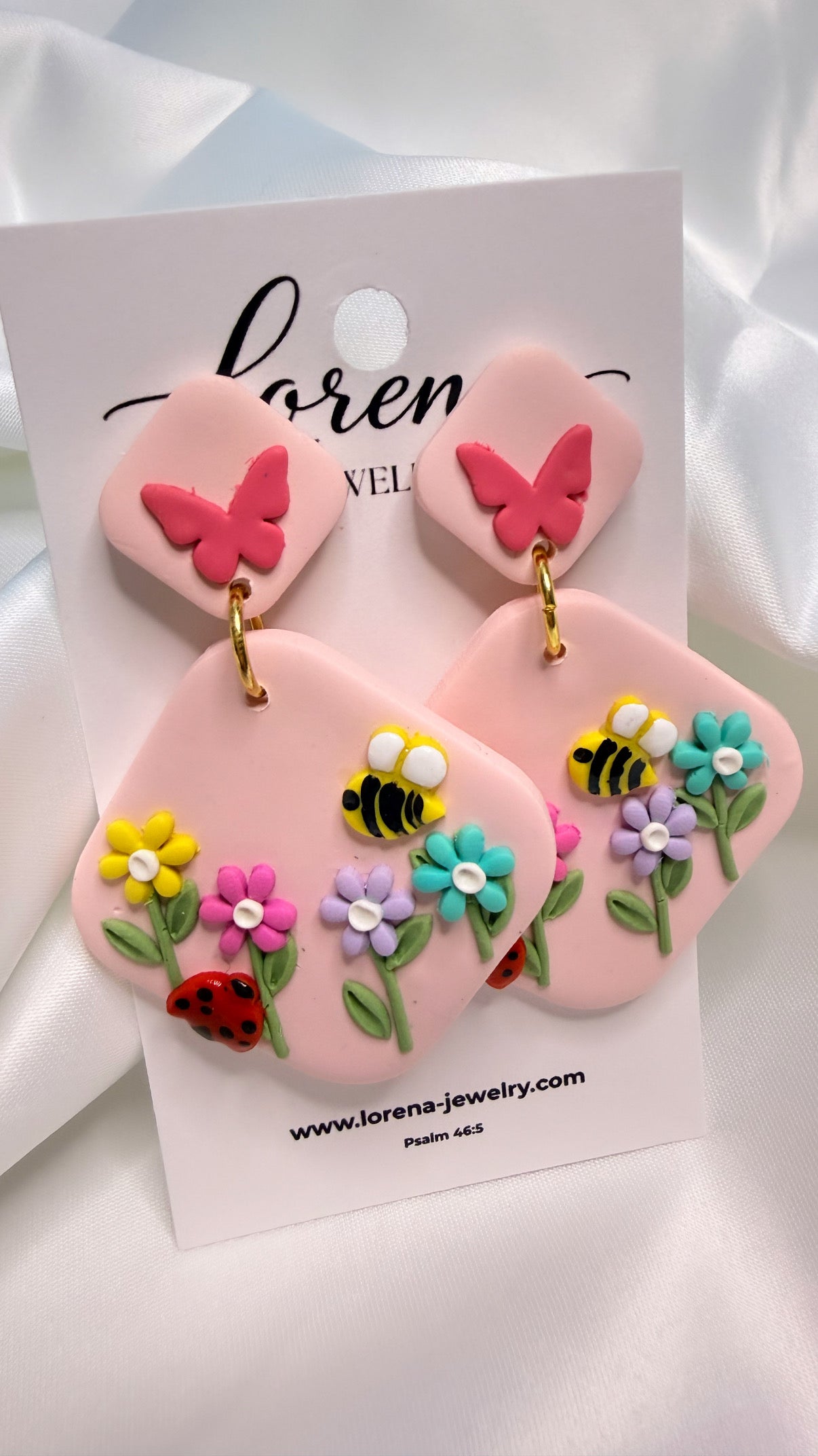 Sprint Butterfly Floral LadyBug Earrings