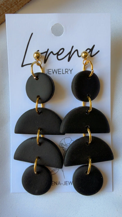 Black Boho Earrings