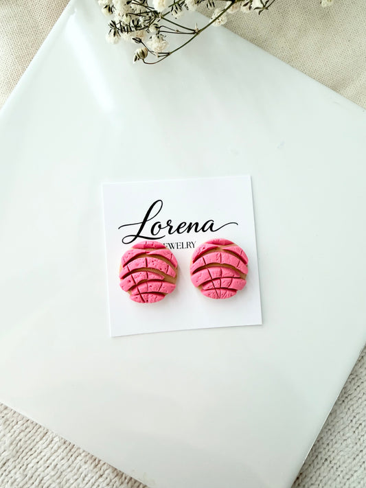 Concha Stud Earrings- Pink or White