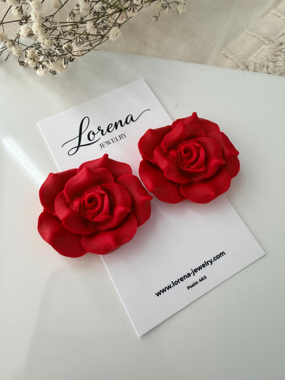 Rosas Rojas Earrings