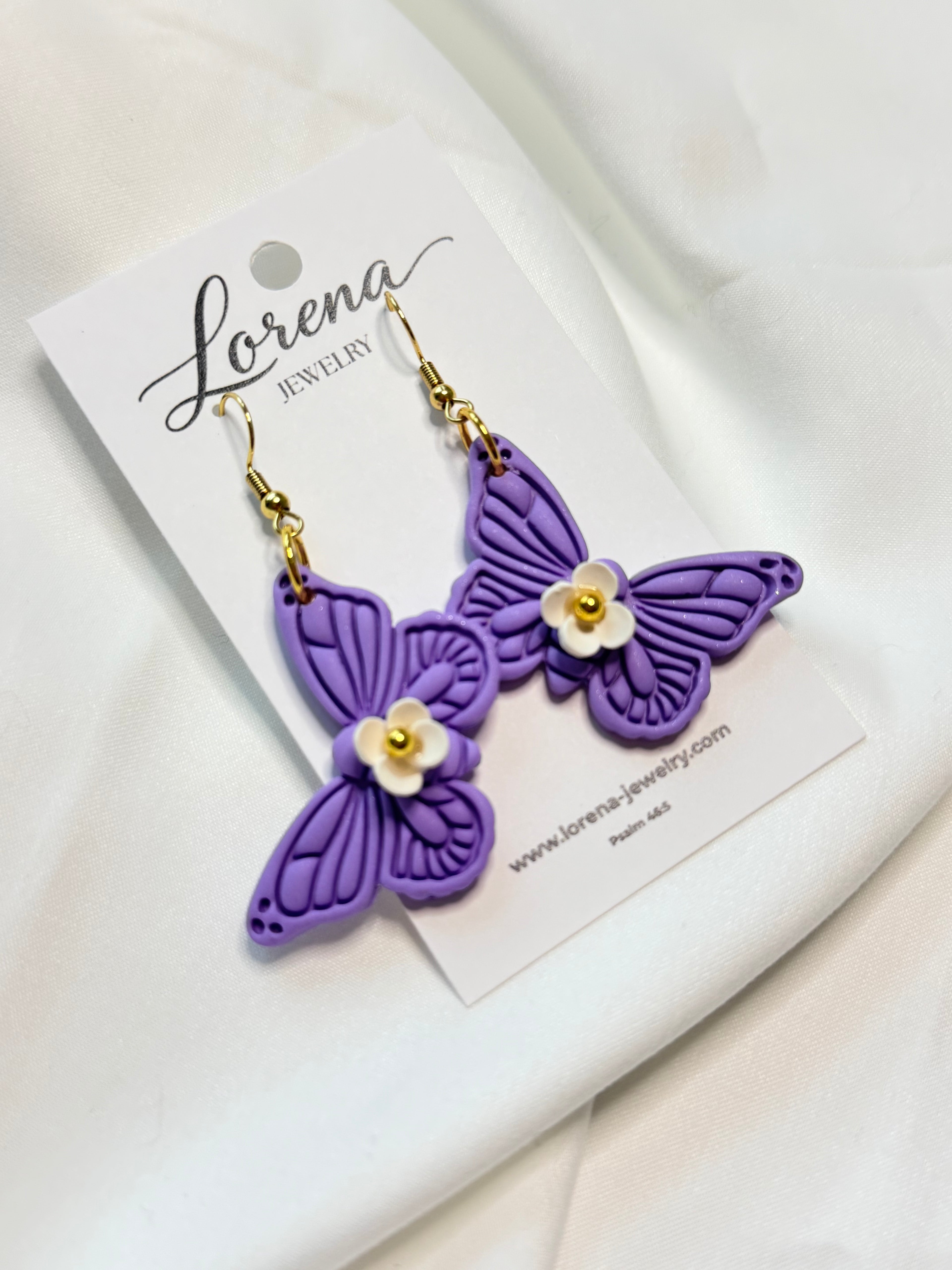 Floral Butterfly Earrings