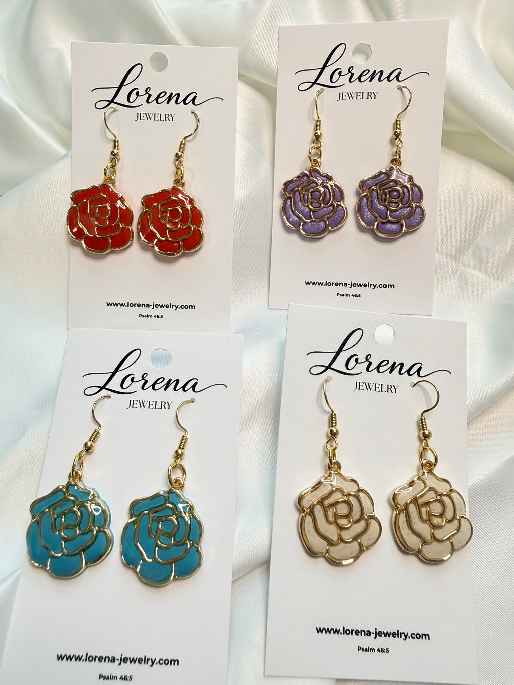 Rose Dangle Earrings