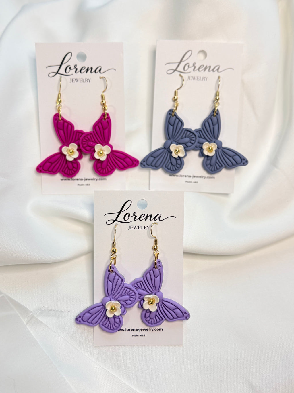 Floral Butterfly Earrings