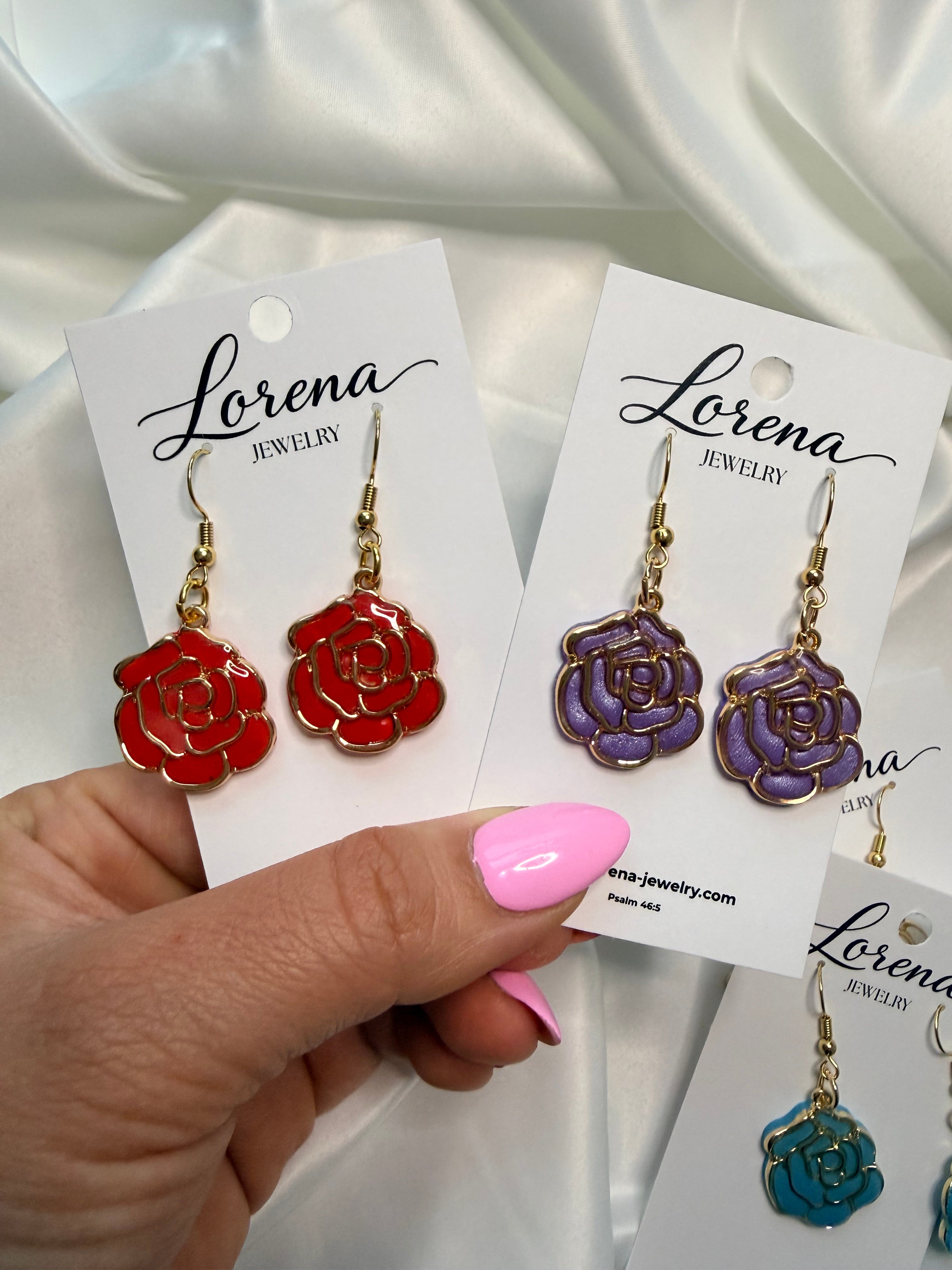 Rose Dangle Earrings