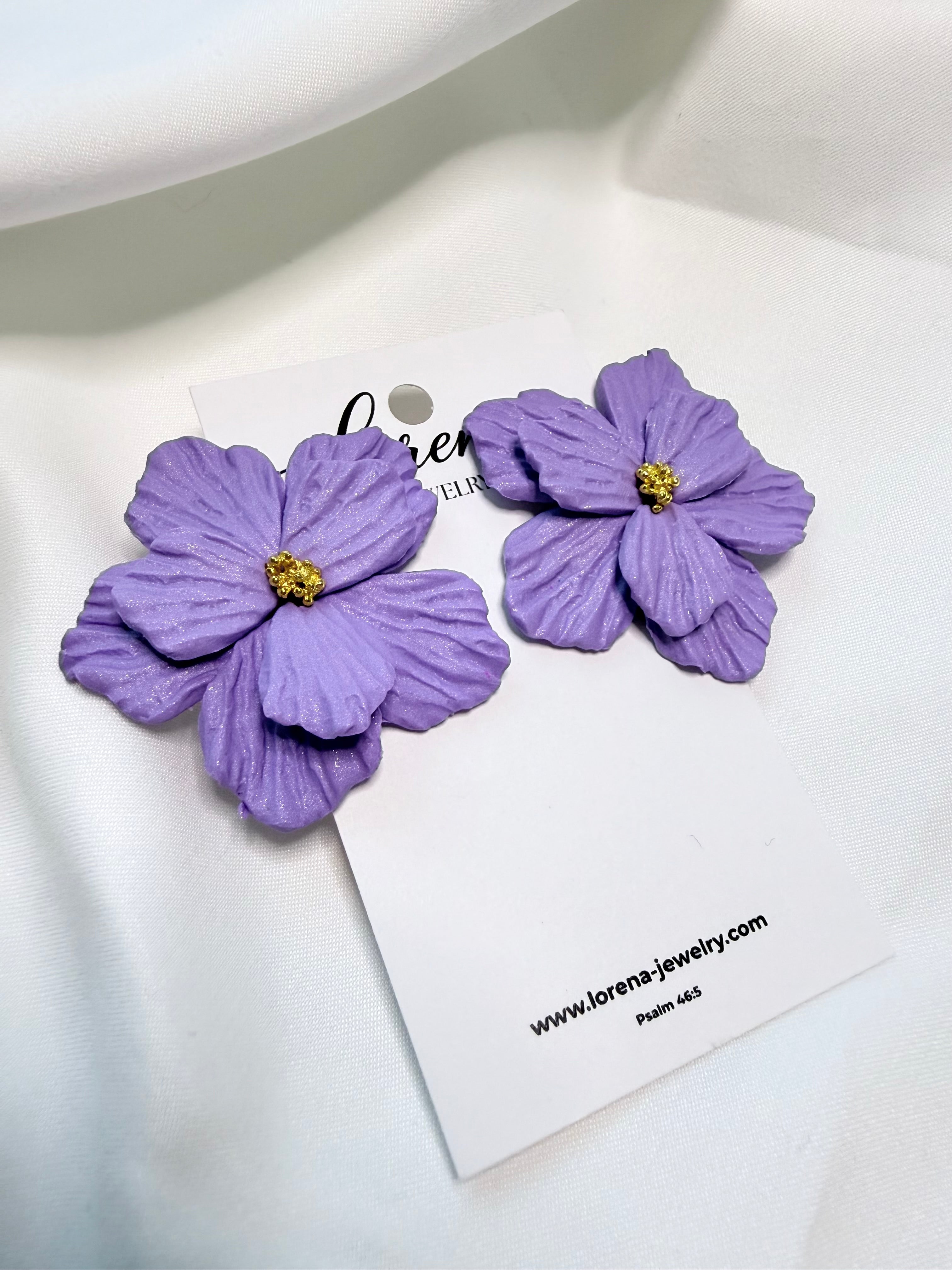 Statement Large Floral Earrings