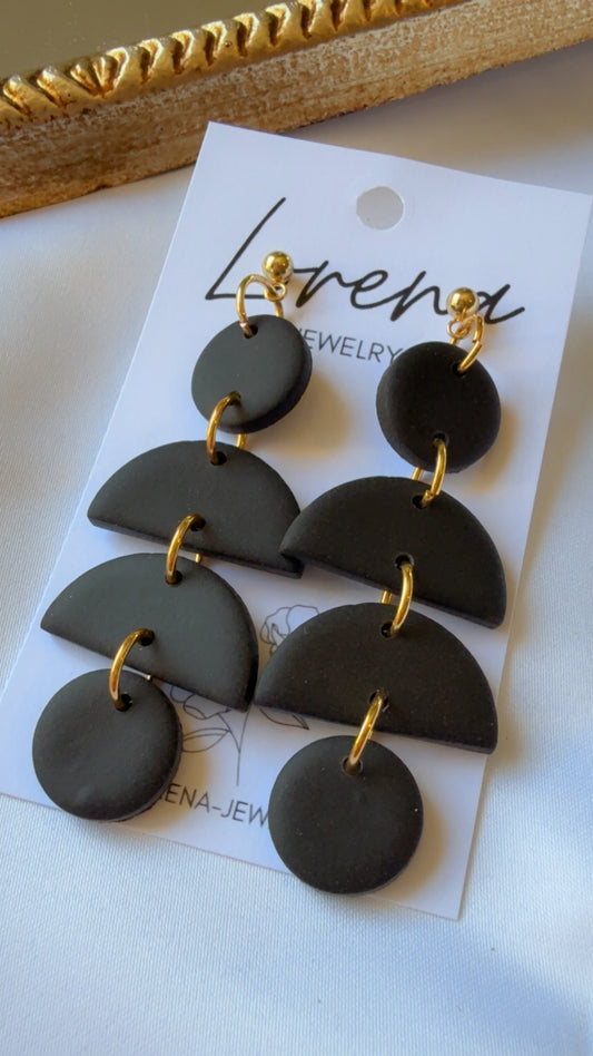 Black Boho Earrings