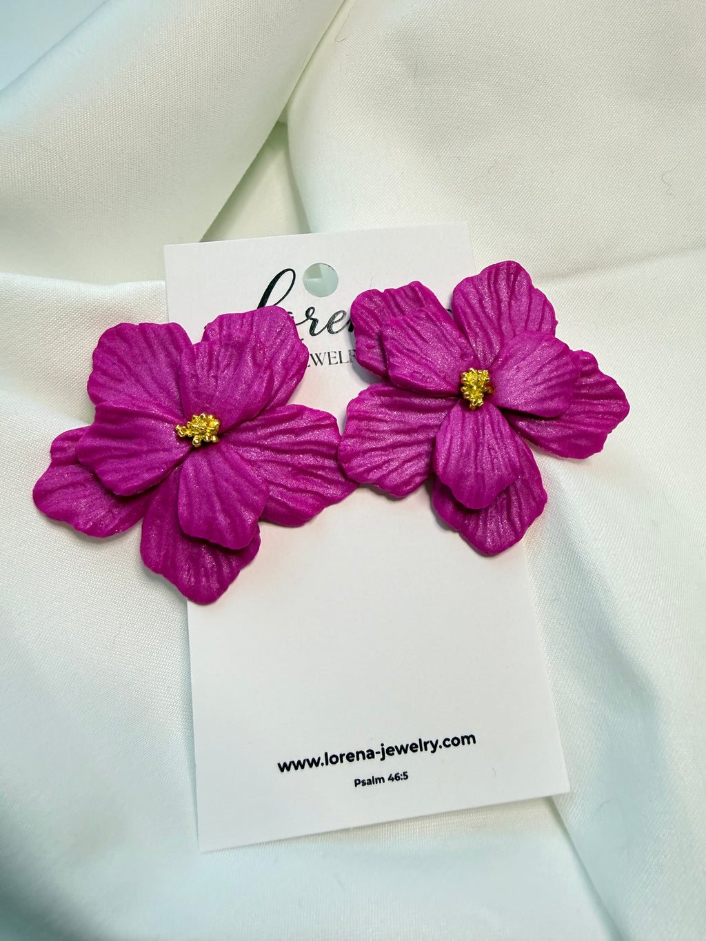 Statement Large Floral Earrings