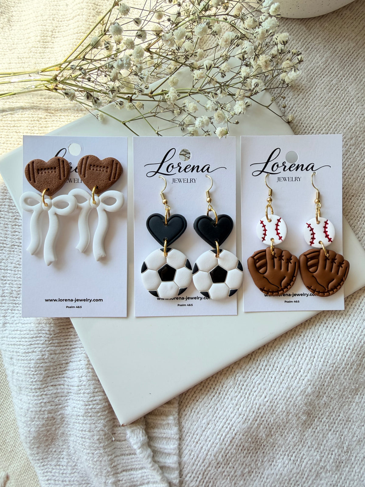 Soccer Earrings